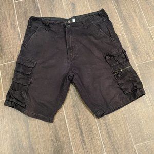 Black cargo shorts